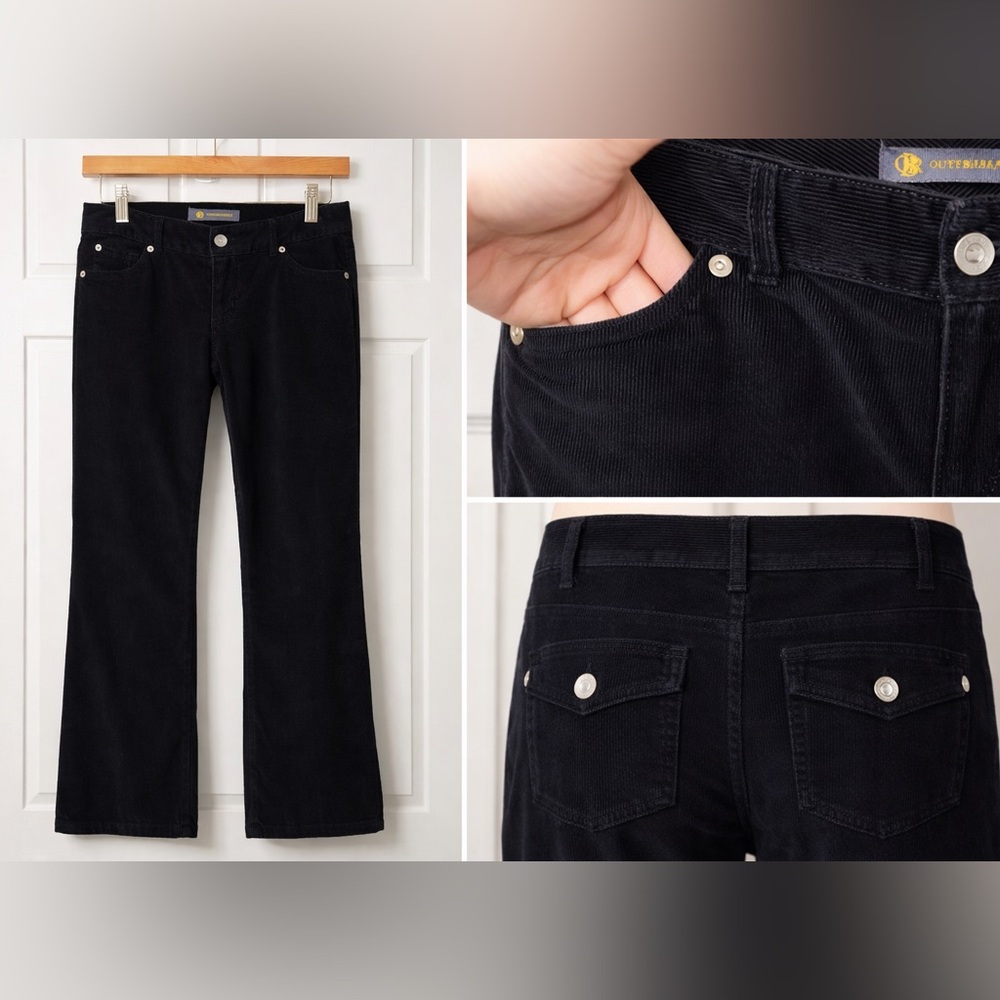Outback Red Dark Corduroy Flare Pants